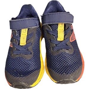 New Balance Toddler Boys Navy Orange Sneakers Tennis Shows Size 6 Walking